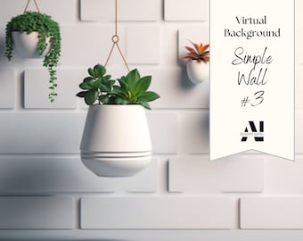 Simple Wall Zoom Background #3 | Backdrop for Video Call | Zoom Home Office Background | Virtual Office | Zoom Backdrop | Stunning AI Images