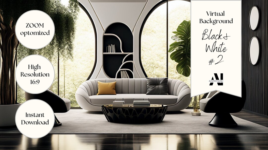 Zoom Background Black&white 2 Zoom Office Background Zoom Home Office