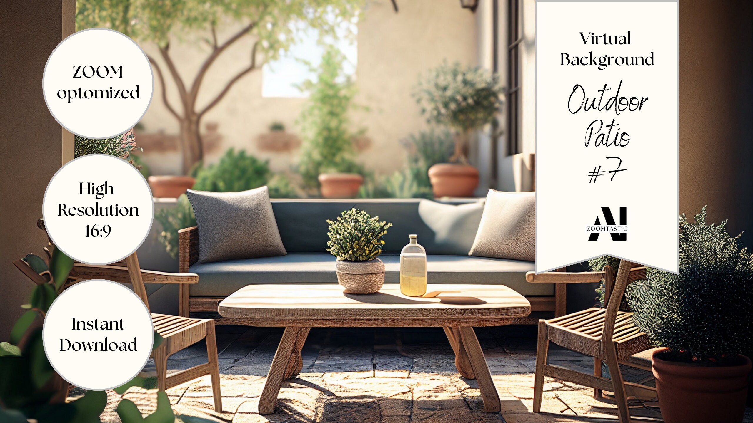 Patio Zoom Background
