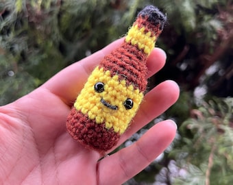 Crochet PATTERN beer keychain