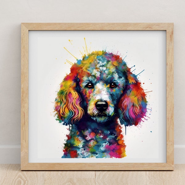 Poodle print | Poodle | Poodle poster | watercolour print | Dog lovers | pet portrait