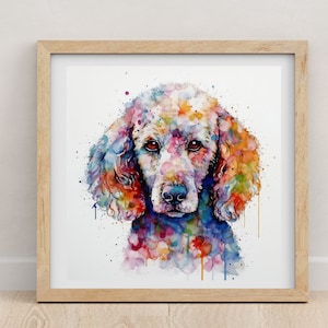 Poodle print | Poodle | Poodle poster | watercolour print | Dog lovers | pet portrait