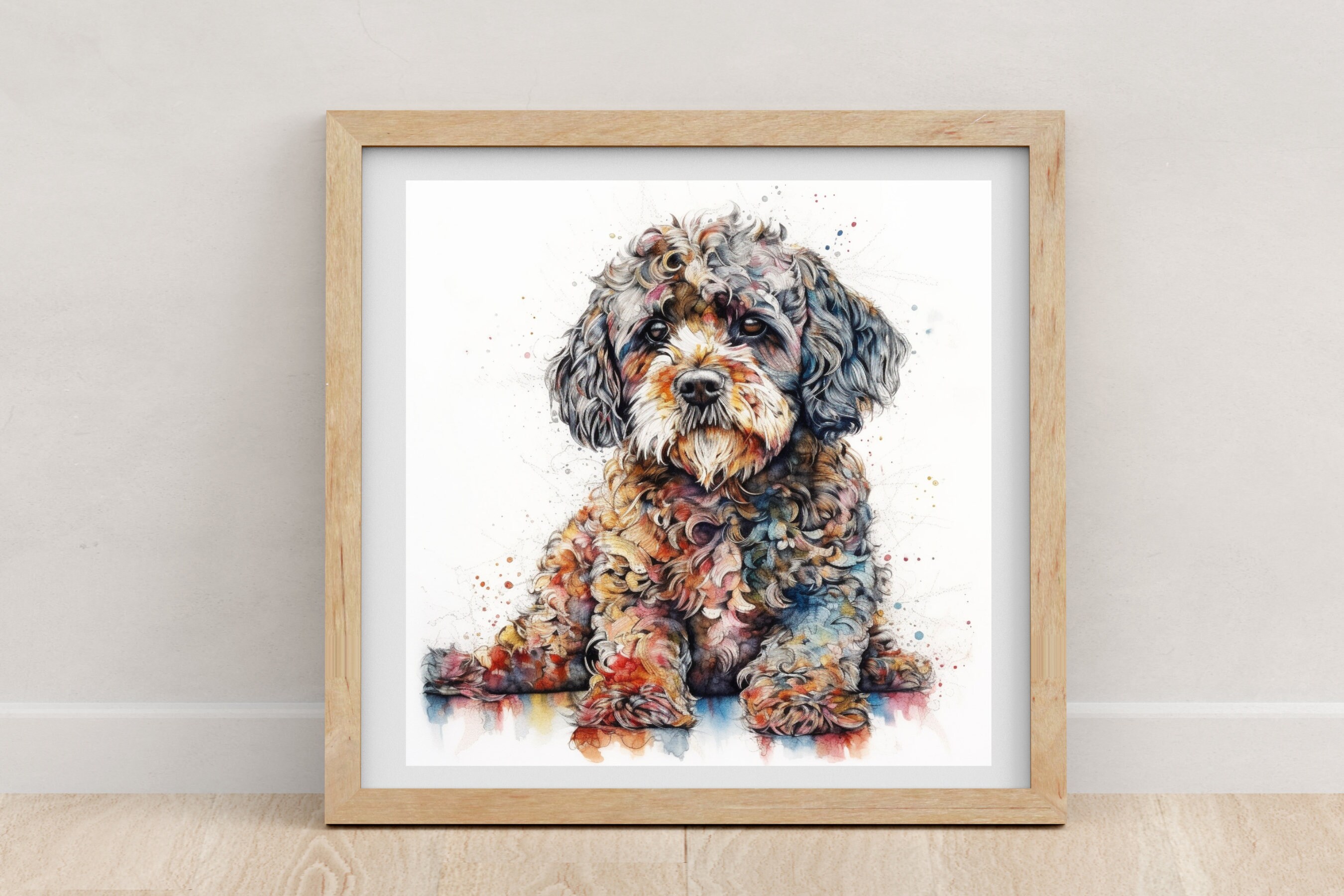 Cockapoo Print Cockapoo Cockapoo Poster Watercolour Print Dog Lovers ...