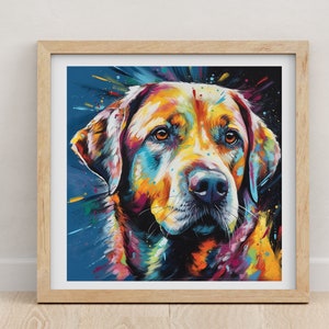 Labrador print | Labrador | Labrador poster | watercolour print | Dog lovers | pet portrait