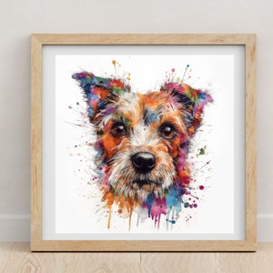 Terrier Druck | Terrier | Terrier Poster | Yorkshire Terrier | Aquarell Druck | Hundeliebhaber | Tierportrait