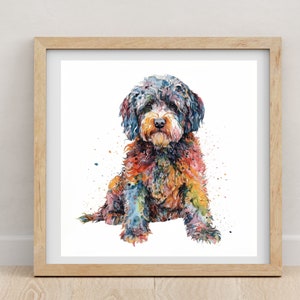 Lagotto Romagnolo print | Lagotto Romagnolo | Lagotto Romagnolo poster | watercolour print | Dog lovers | pet portrait