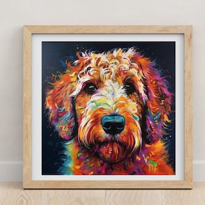 Golden Doodle print | Golden Doodle | Golden Doodle poster | watercolour print | Dog lovers | pet portrait