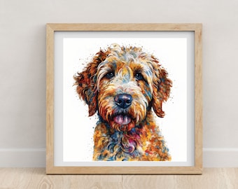 Golden Doodle print | Golden Doodle | Golden Doodle poster | watercolour print | Dog lovers | pet portrait