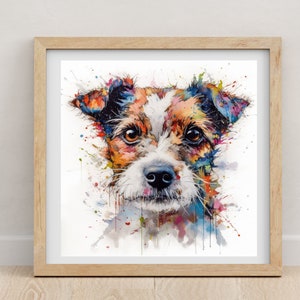 Terrier Druck | Terrier | Terrier Poster | Yorkshire Terrier | Aquarell Druck | Hundeliebhaber | Tierportrait