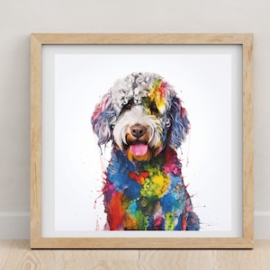 Lagotto Romagnolo print | Lagotto Romagnolo | Lagotto Romagnolo poster | watercolour print | Dog lovers | pet portrait