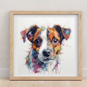 Jack Russell print | Jack Russell | Jack Russell poster | watercolour print | Dog lovers | pet portrait