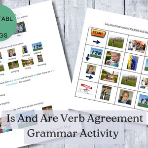 Is And Are Verb Agreement English Grammar Worksheets For EAL Pupils Homeschool English Resources Learning English Worksheets Verb Game ESL