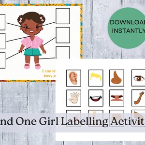 Body Parts Activity Printable for Toddlers Parts of the Body Printable ...
