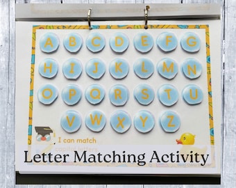 Letter Matching Activity For Toddlers Letter Recognition Printable Worksheets Capital Letters Resources Montessori Lower Case Letters