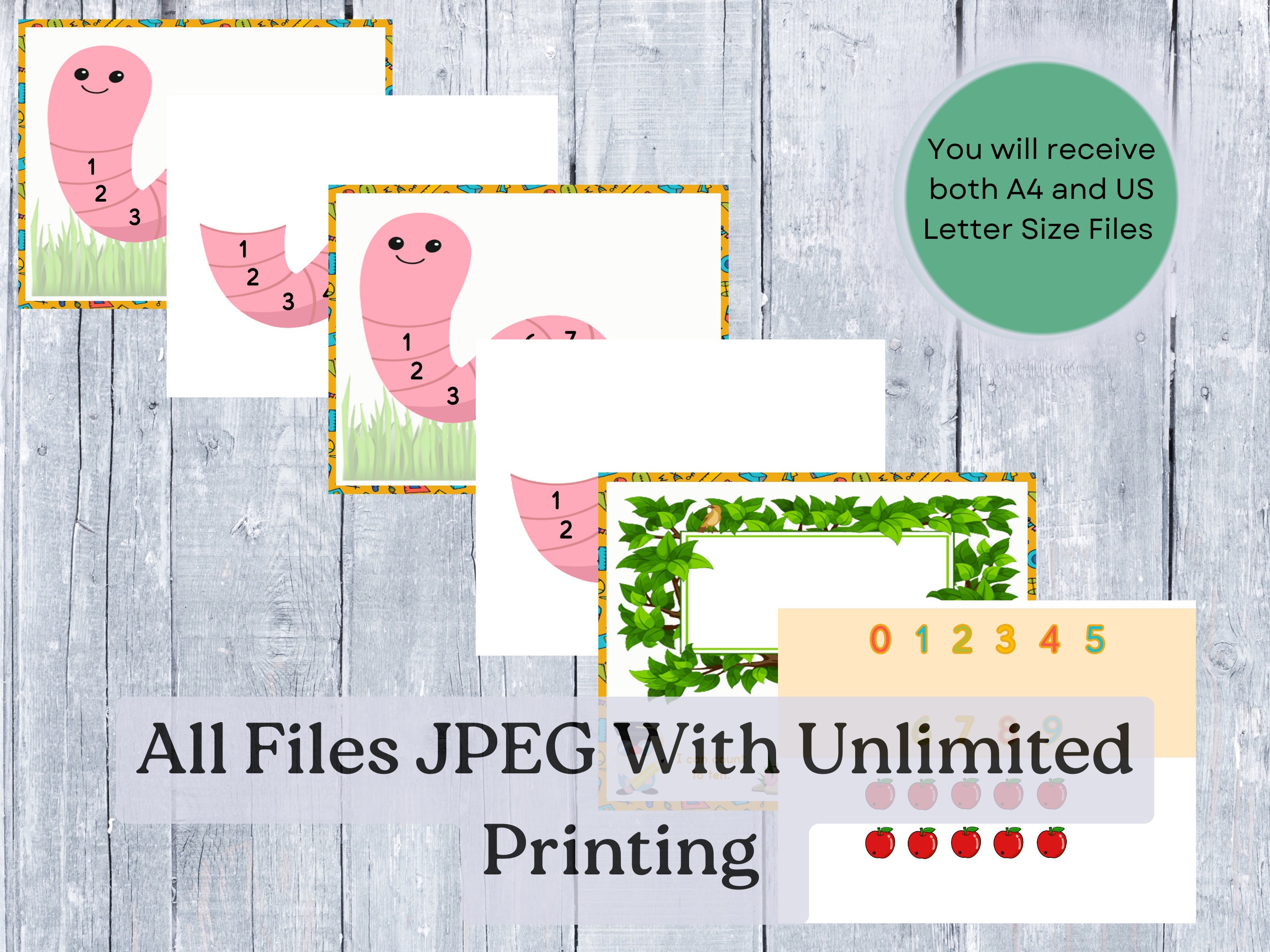 Toddler Counting Activities Printable Number Activity for - Etsy