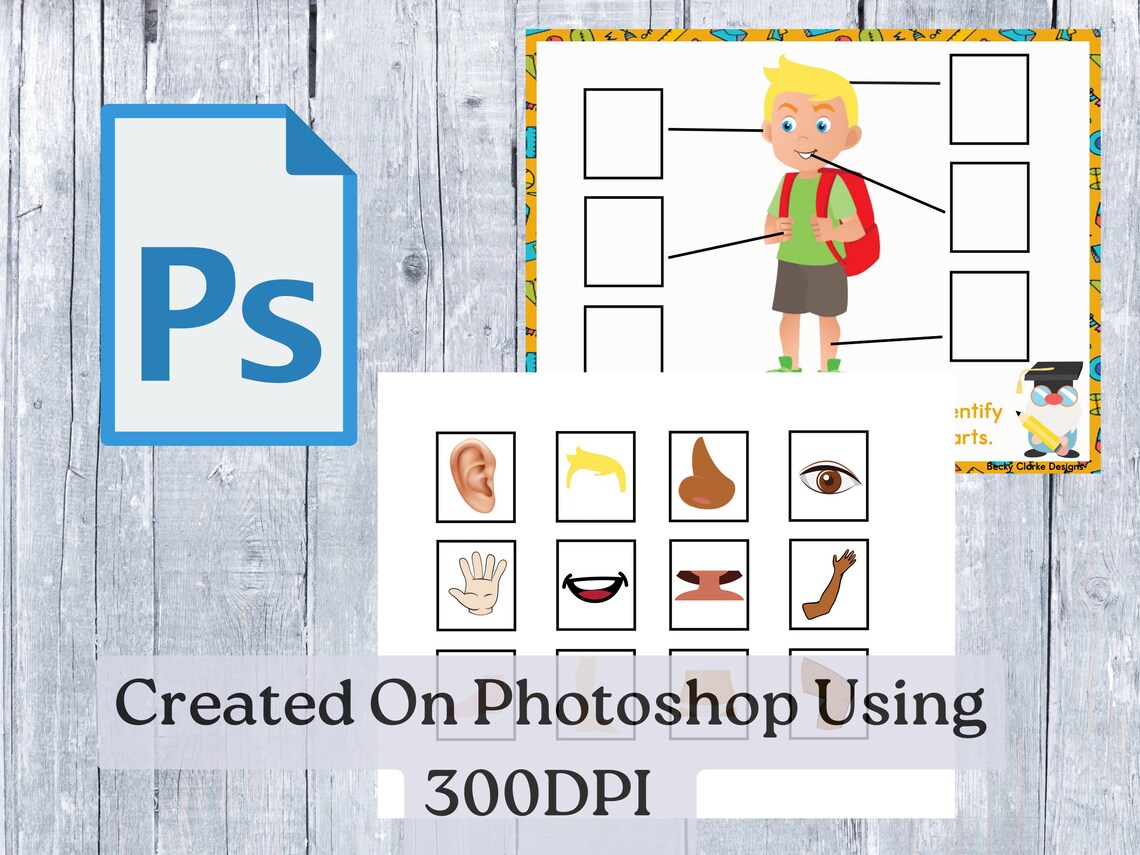 Body Parts Activity Printable for Toddlers Parts of the Body Printable ...