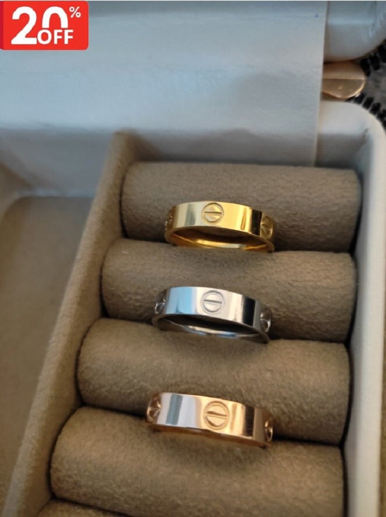 Water resistant non tarnish ring