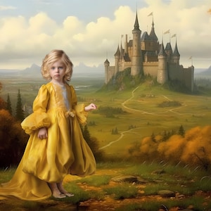 Fantasy Castle Digital Backdrop /  Colorful Castle Background / Fairy Tale / photographers / Digital Artist / Photoshop Overlay