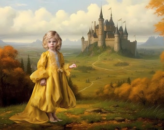 Fantasy Castle Digital Backdrop /  Colorful Castle Background / Fairy Tale / photographers / Digital Artist / Photoshop Overlay