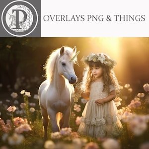 Baby Unicorn Radiance Digital Backdrop / Unicorn Digital Background /  Fairy Tale / Fantasy / Photographers / digital Artist /