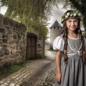 Medieval Fantasy Castle Digital Background / Cobblestone Street Backdrop / Fairy Tale / for photographers / Digital Artist / Photoshop