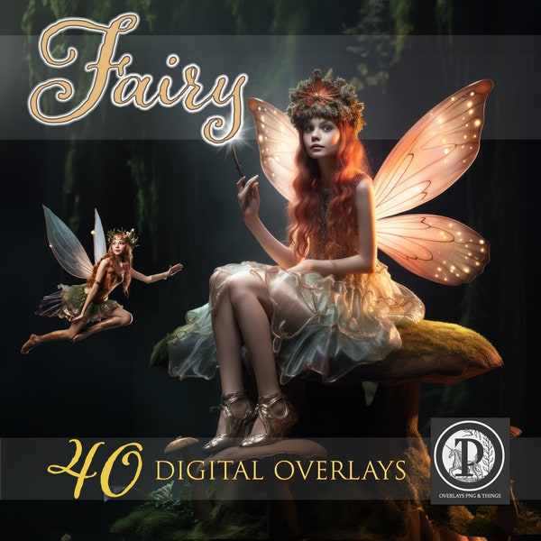 Ultimate Fairy Digital Overlay Pack / Fairy PNG / Fairy Clipart / Fairytale Art / Artist Tools / Photoshop Fairytale images /
