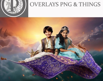 Aladdin Digital Backdrop for Composite photography and digital art / Flying Carpet for artist and Photographers / Arabian Nights Fantasy Art