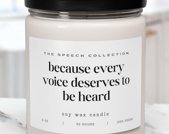 Vela SLP, regalos SLP, regalo para estudiantes SLP, graduación de logopeda, regalo para logopeda, regalo divertido SLP, logopeda