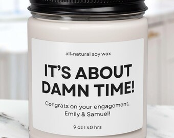 Vela de compromiso personalizada, Regalos de compromiso personalizados, Regalo de compromiso para el mejor amigo/a, Regalos de compromiso para parejas, Vela de compromiso personalizada, Regalo para prometido/a