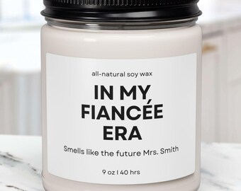Vela de compromiso personalizada, Regalos de compromiso personalizados, Regalo de compromiso para el mejor amigo/a, Regalos de compromiso para parejas, Vela de compromiso personalizada, Regalo para prometido/a