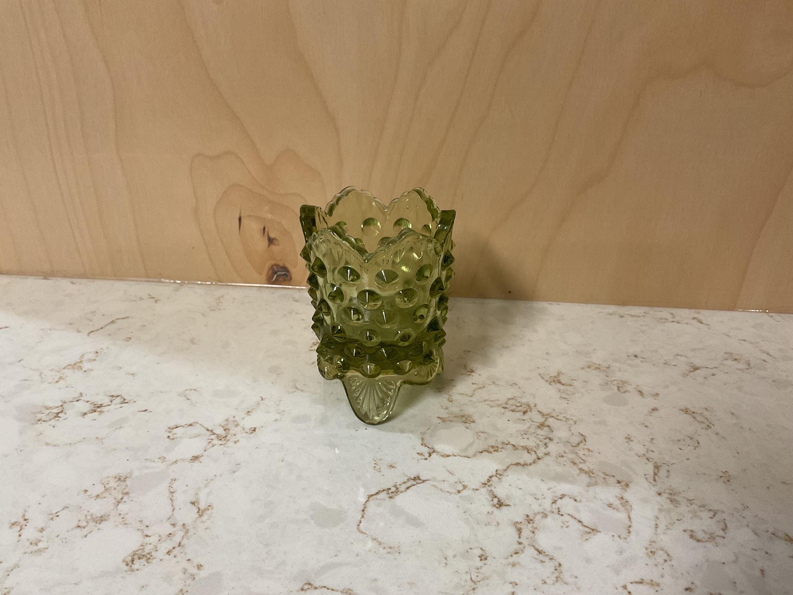 フェントン　Fenton エメラルドグリーン　ホブネイル　フラワーベース フェントン Fenton エメラルドグリーン ホブネイル フラワー