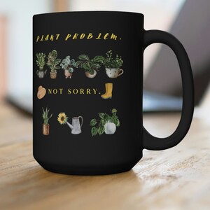 plantaholic mug large coffee mug plant lover gift gift for plant lover botanical mug houseplant mug funny plant mug fun plant mug plant lady