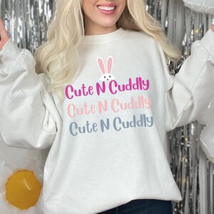 Cute N&#39; Cuddly sweater,comfy sweater,cute sweater,warm sweater,camping sweater, adventure, sweater, gift, lounge sweater, everyday sweater