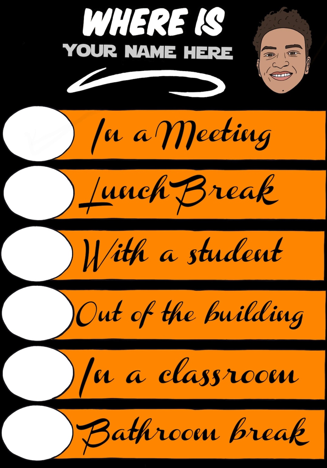 Custom where am i sign school signs for teachers and etsy