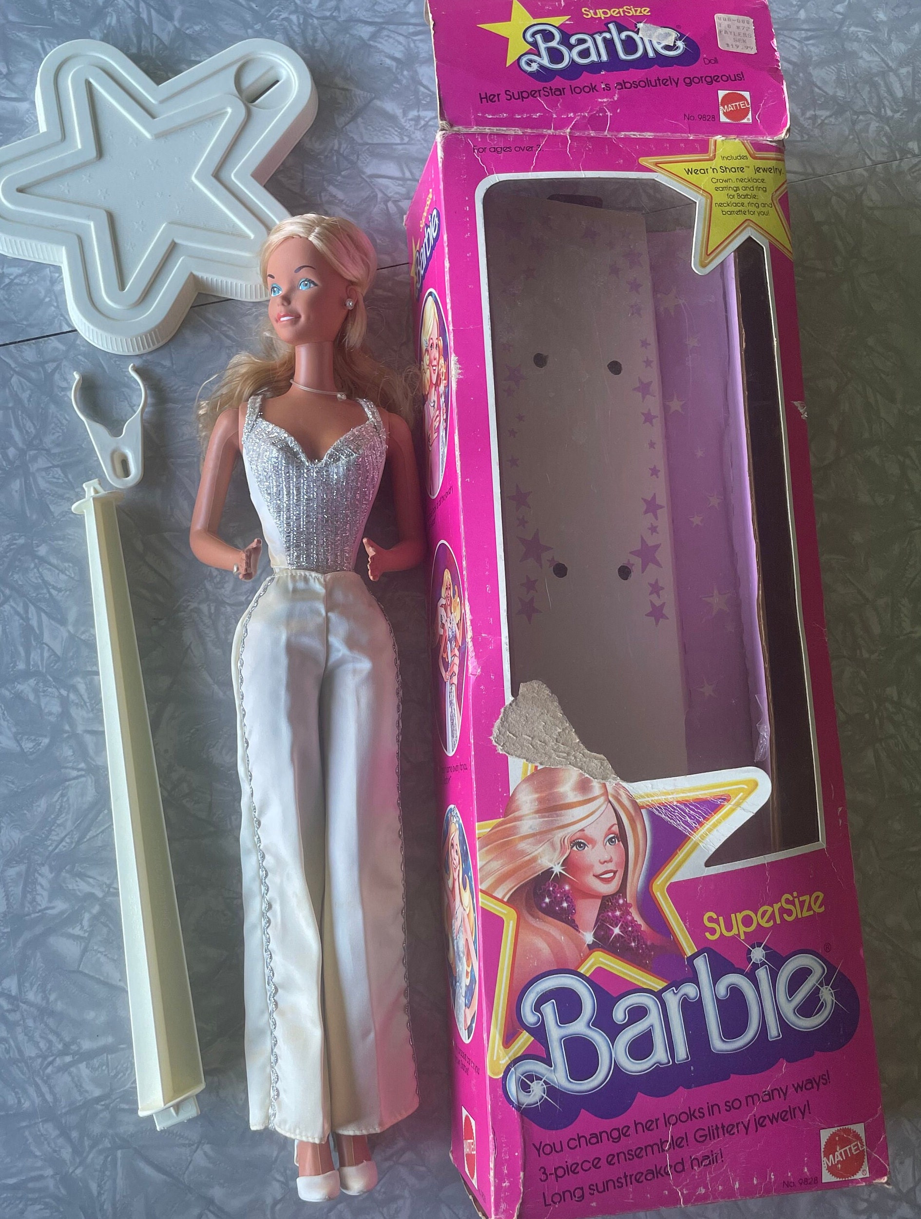 Supersize Barbie Vintage 1976 No. 9828 - Etsy