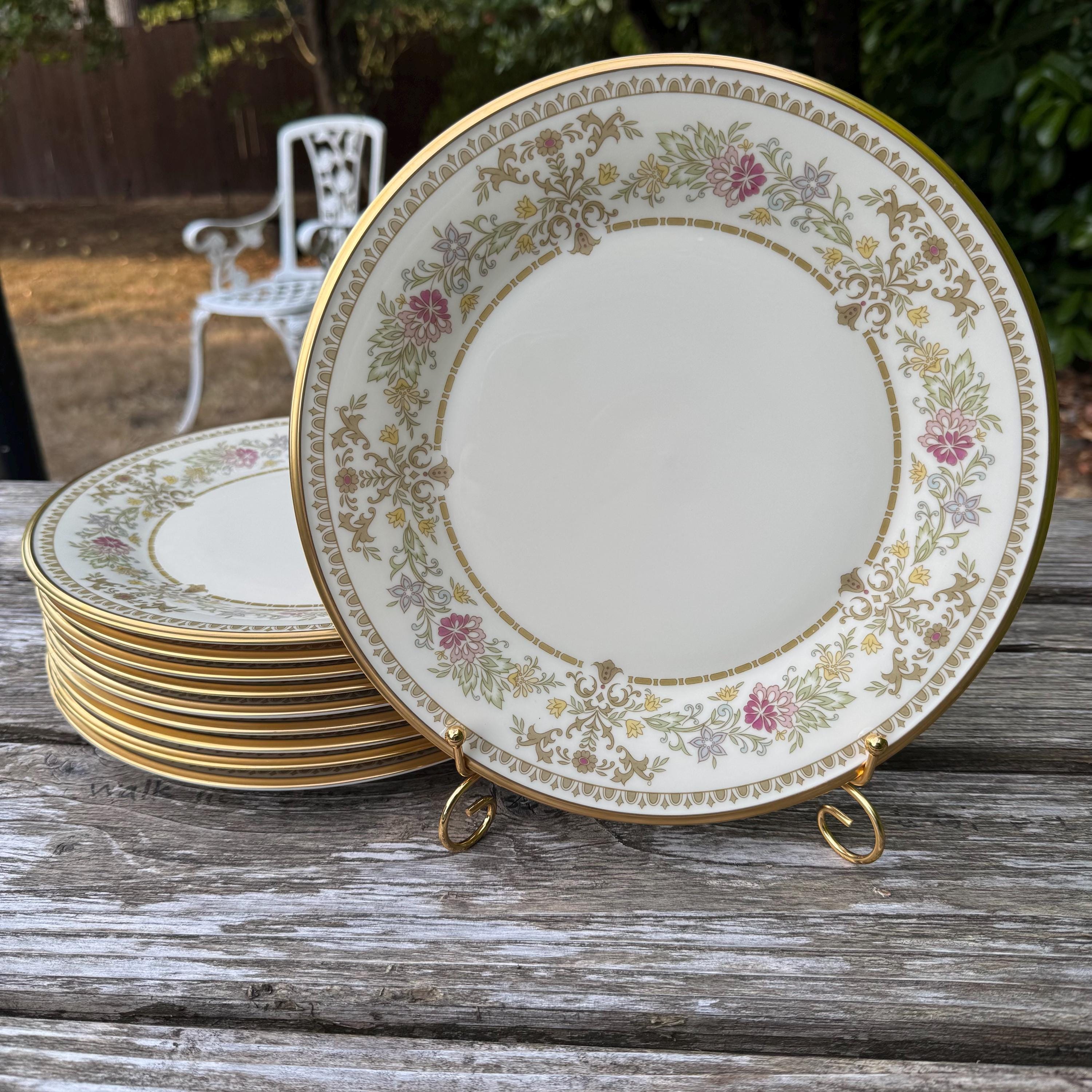 Lenox China Gold Rim Dinner Plates - Etsy