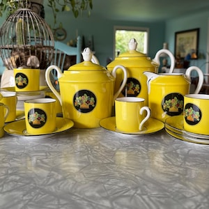 チェコのティーフオーツーのセット Art Deco Czechoslovakia Coffee Set - Etsy