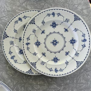 Set of 2 dinner plates Denmark Blue Franciscan