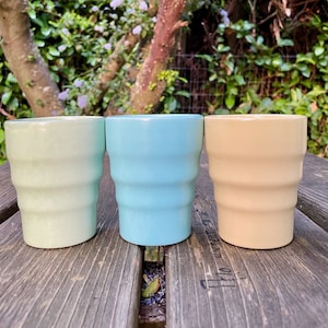 3 Metlox Pottery Tumblers Series 200 Vintage Rare California Pottery Poppytrail