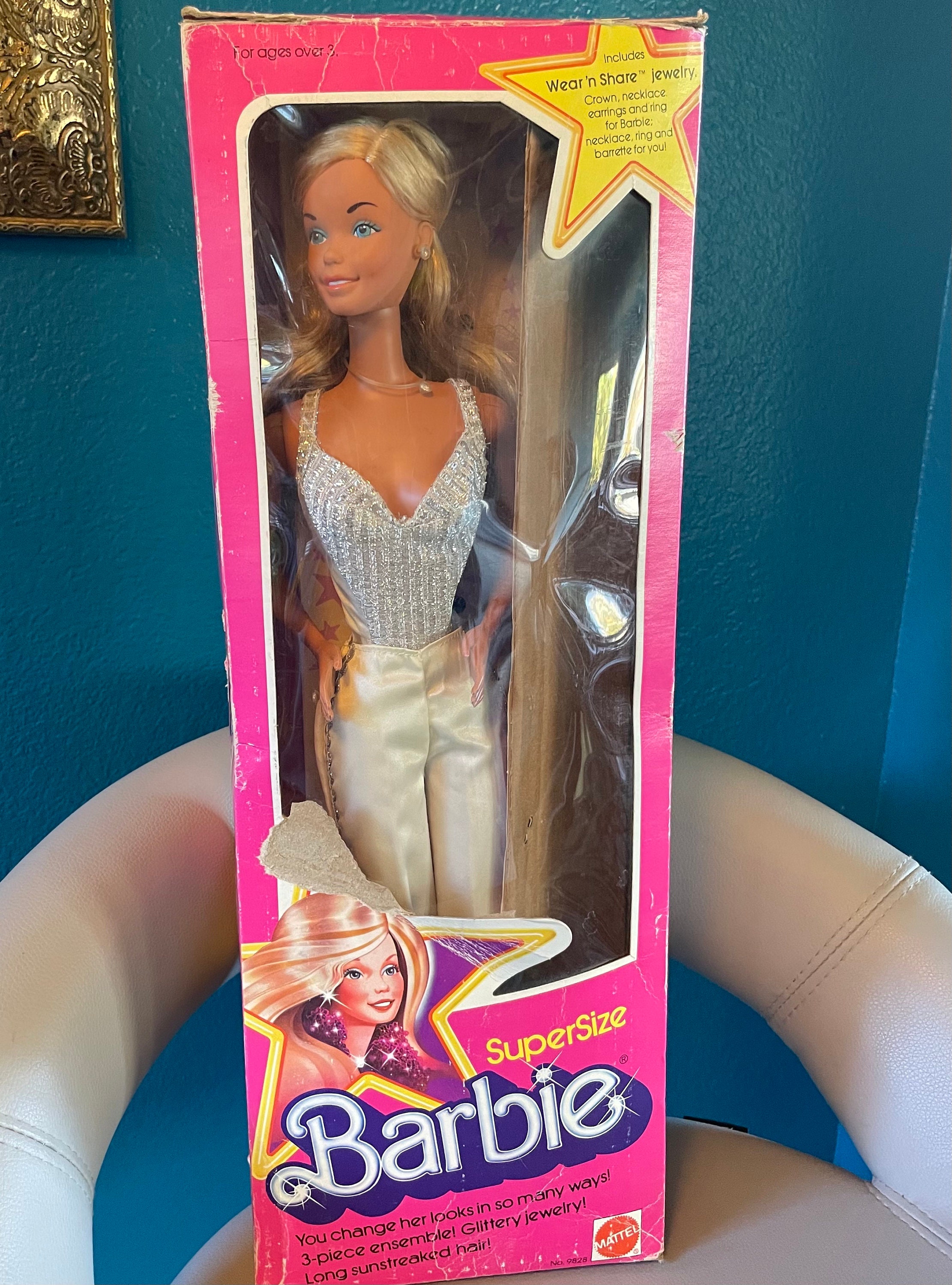 Supersize Barbie Vintage 1976 No. 9828 - Etsy Supersize Barbie Vintage 1976 No. 9828 - Etsy