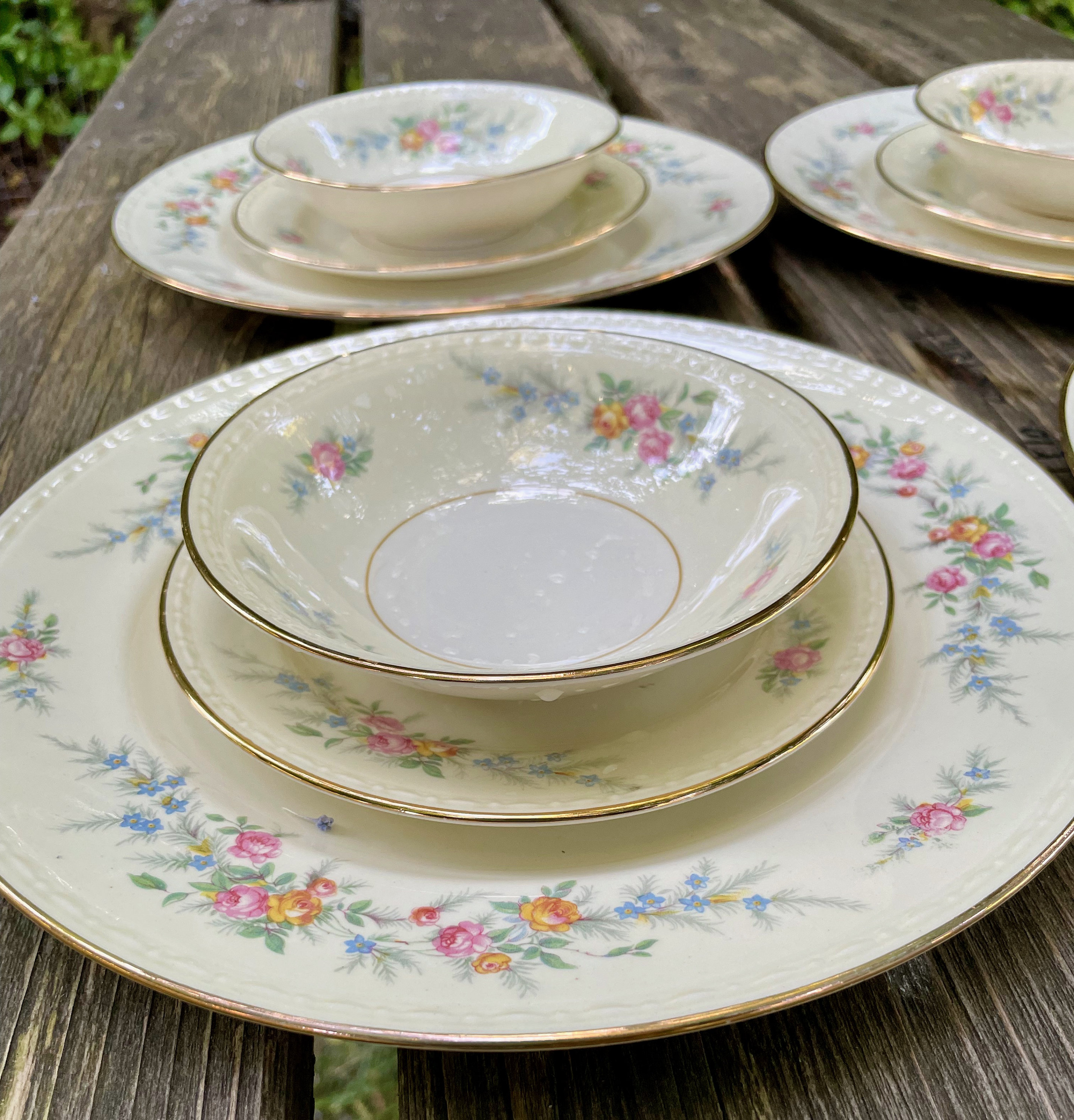 Homer Laughlin Eggshell Georgian Cashmere Set of Choice Vintage