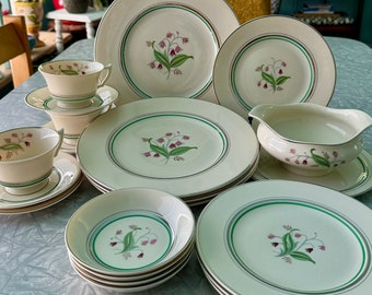 たち吉 DINERWARE RICHFELD Heartland Village Dinnerware 5 Piece Place Setting/vintage 1990s