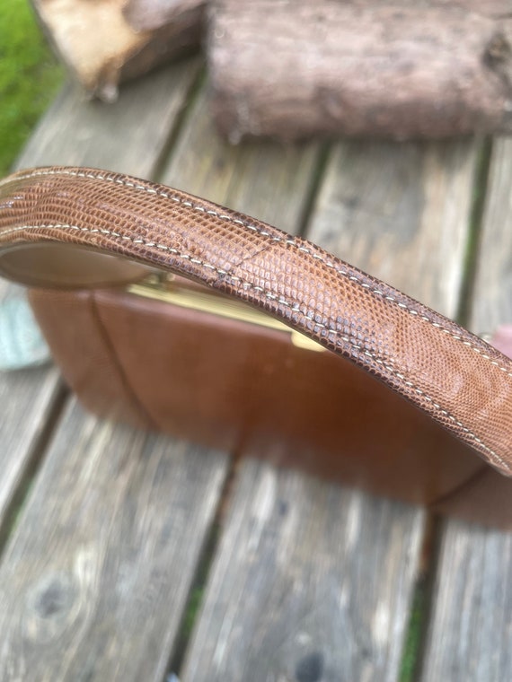 Vintage Lizard Reptile Handbag Purse 1950's - Etsy