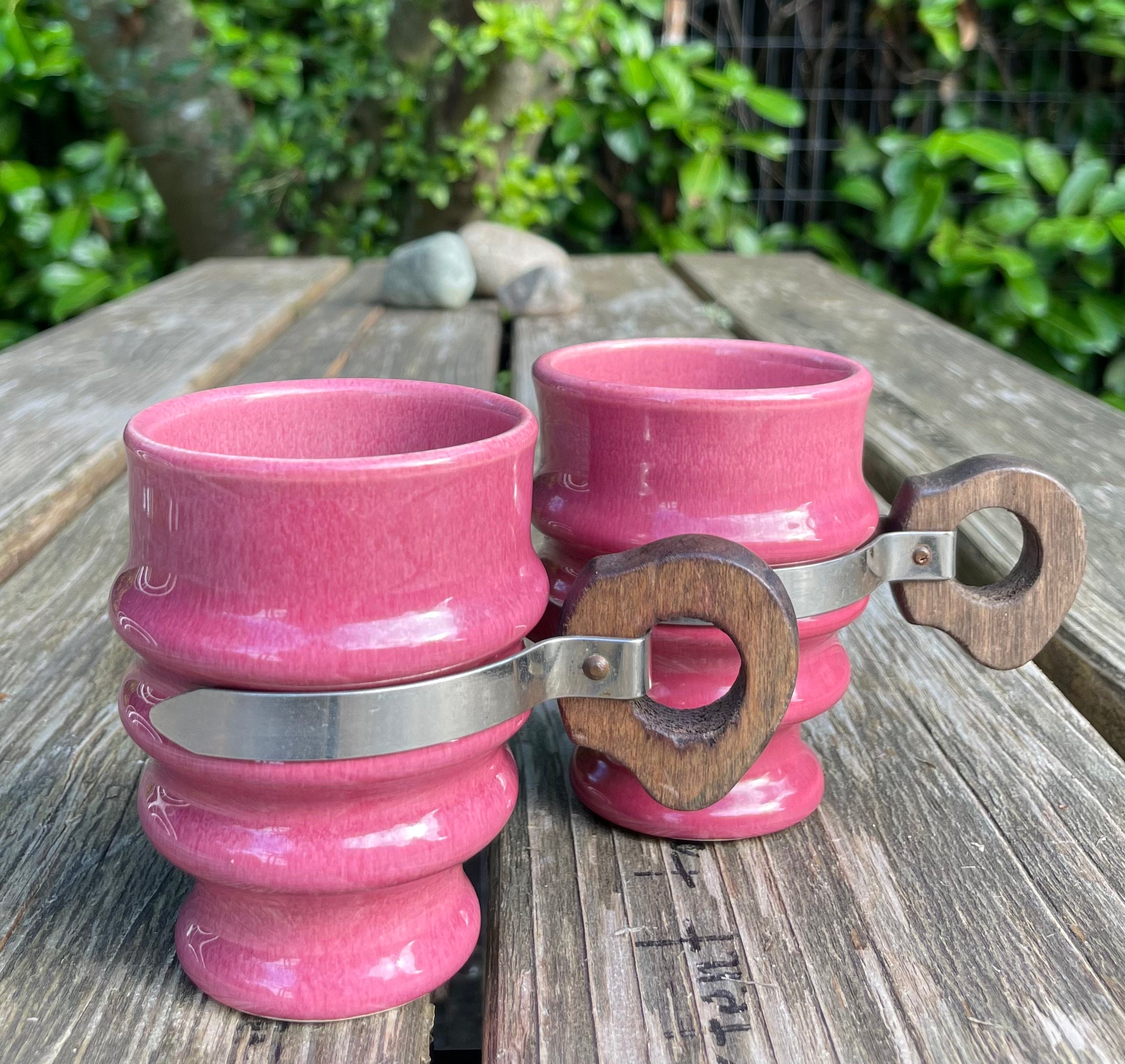 2) Vintage Metlox Cup Mug Made California USA Poppytrail