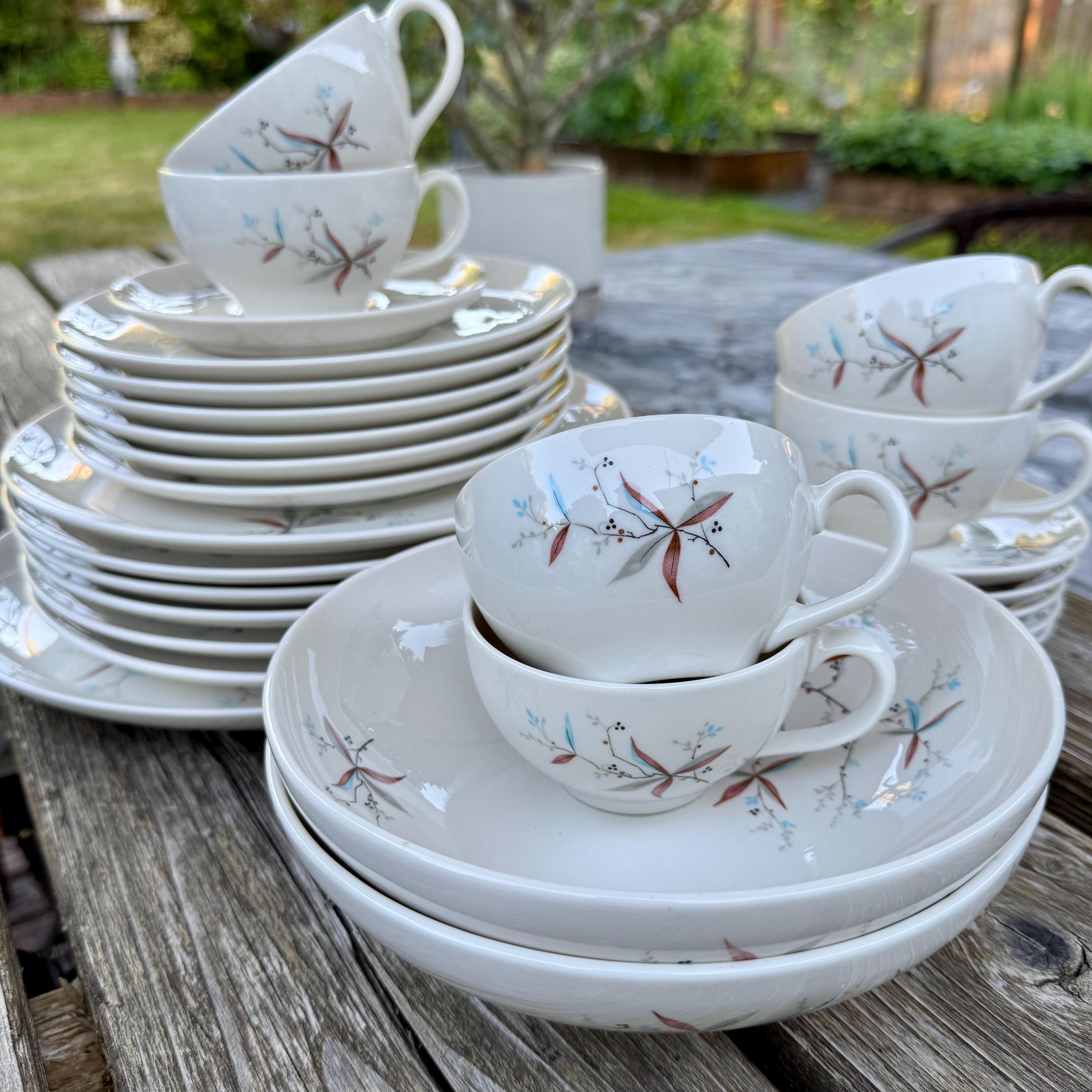 Vintage Mid Century Modern Dinnerware - Etsy