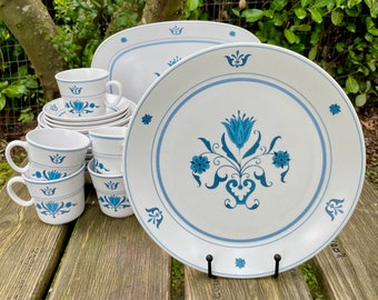 Noritake Blue Haven Vintage Progression Porcelain Stoneware Mix and Match