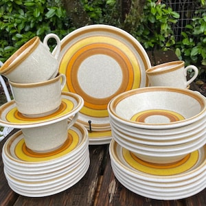 Mikasa Sun Circle, Stone Manor vintage stoneware your choice pieces