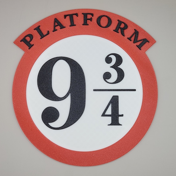 Platform 9 3 4 Sign - Etsy