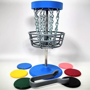 Mini Disc Golf - Desk Game - 3D Printed - Mini Frisbee - Table Top Disc Golf - Gift - Birthday