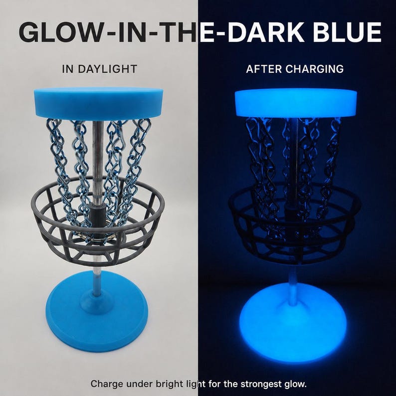 Mini Disc Golf Basket Game, 6-Inch Tabletop Desk Toy with Steel Chains, Disc Golfer Gift image 8